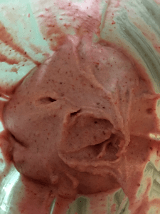 Strawberry White Choc Milkshake In-Process #4