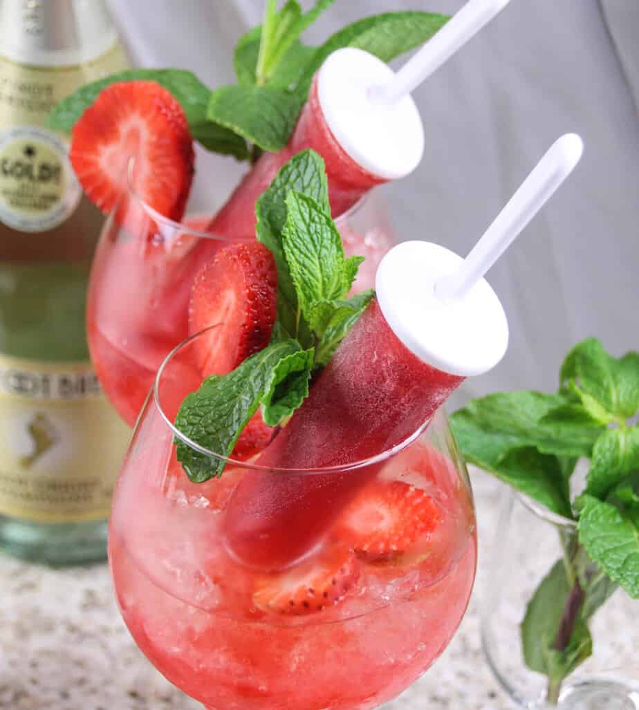 Strawberry Champagne Popsicles-6