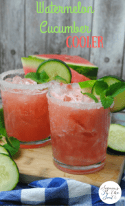 Watermelon Cucumber Cooler Cocktail