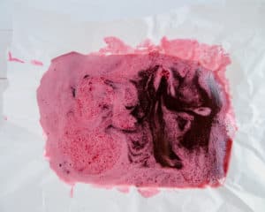 valentine gummy mixture on a white background
