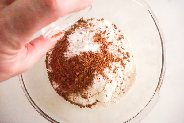 dry ingredients for cupcake batter